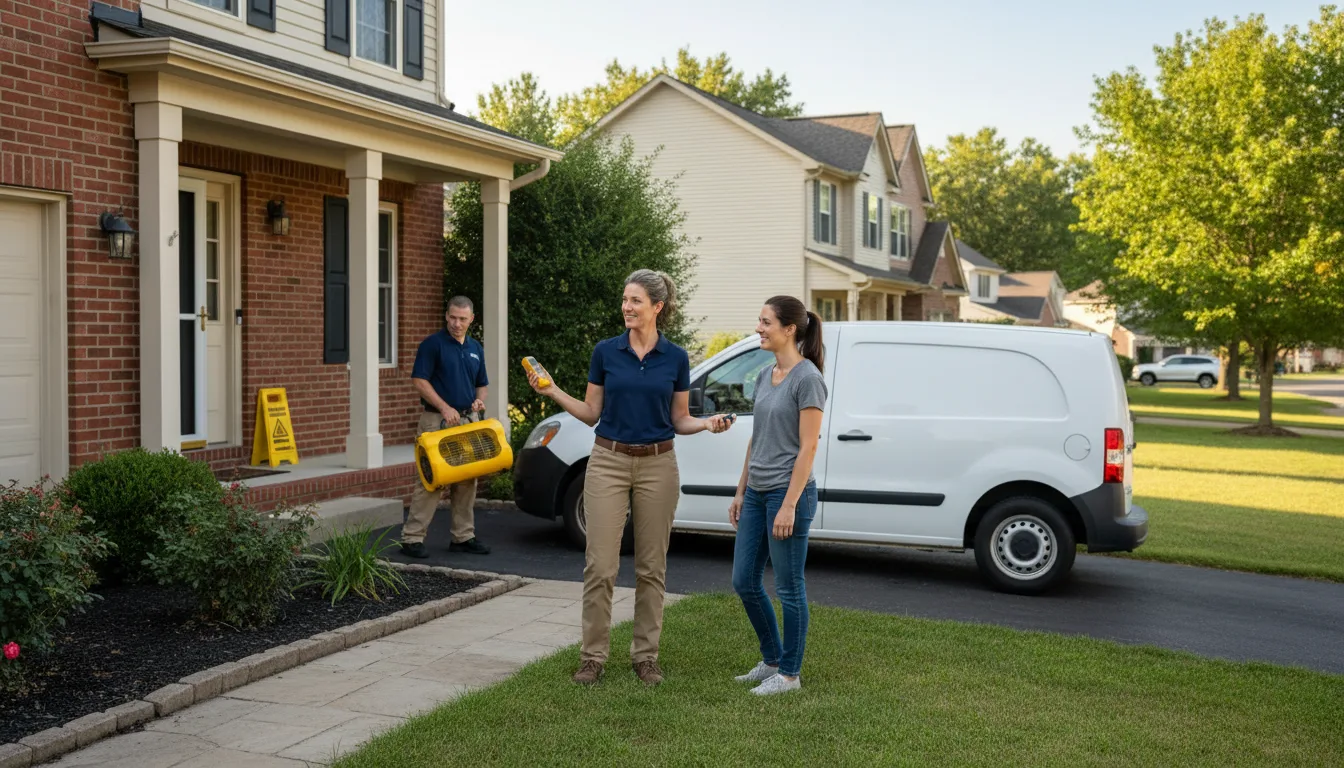 Residential water damage restoration in Nanticoke, PA